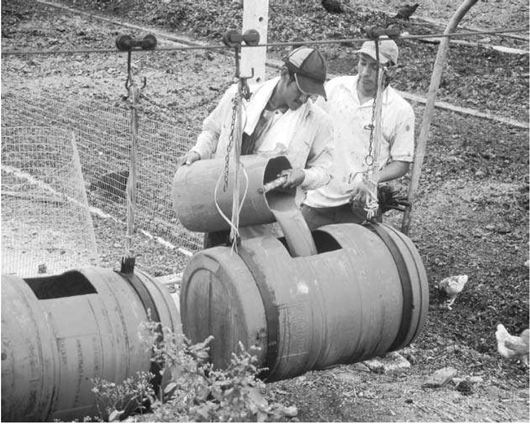 biopreparado abonos líquidos con estiércol y mulch